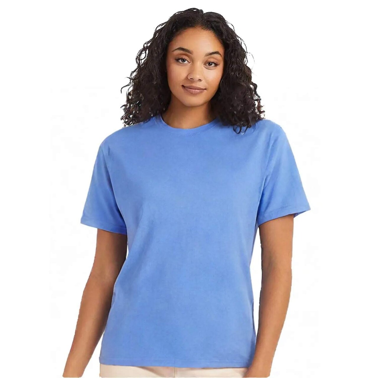 Hanes Unisex Classic Fit Crewneck Cotton T Shirt For Everyday Casual Tee